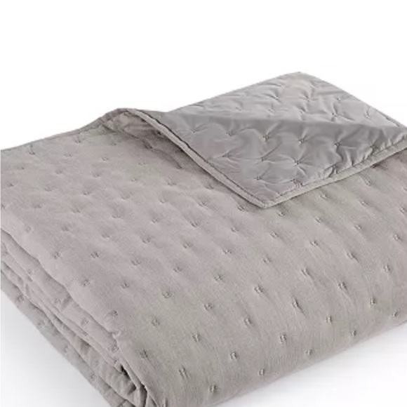 Like New Hotel Collection Eclipse Quilted Coverlet Blanket Bedspread Full Queen - Picture 11 of 17